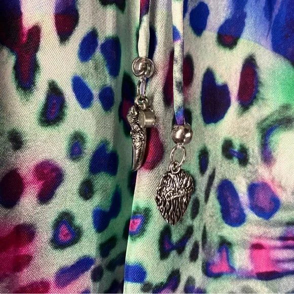 Camilla Wide Leg Silk Pants Mighty Meow - Picture 4 of 6